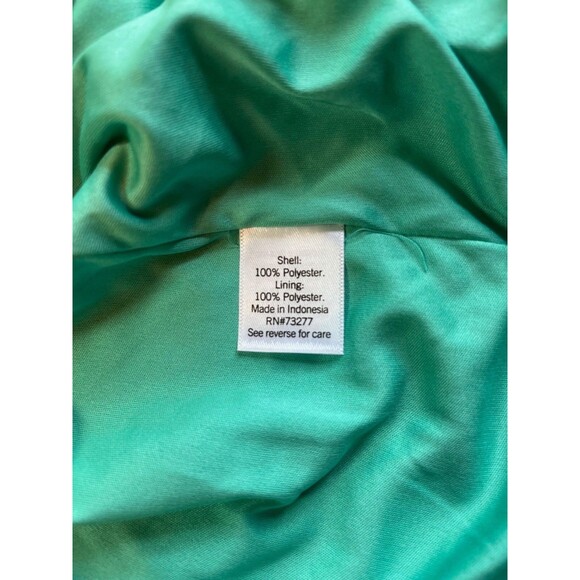 NWT Nine West Wrap Dress Teal Mint Green Midi Spaghetti Straps V-Neck Tie XXL‎ - Picture 4 of 16